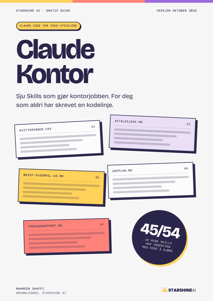 Forsiden av guiden Claude Kontor